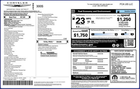 Photos of 2021 Chrysler 300 S for sale in Jacksonville, FL at Auto Boutique Florida