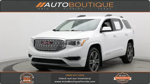White 2019 GMC Acadia Denali for sale in Jacksonville, FL