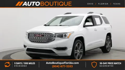 White 2019 GMC Acadia Denali for sale in Jacksonville, FL
