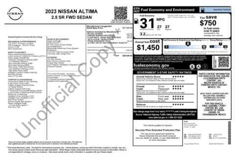 More photos of 2023 Nissan Altima 2.5 SR at Auto Boutique Florida, FL