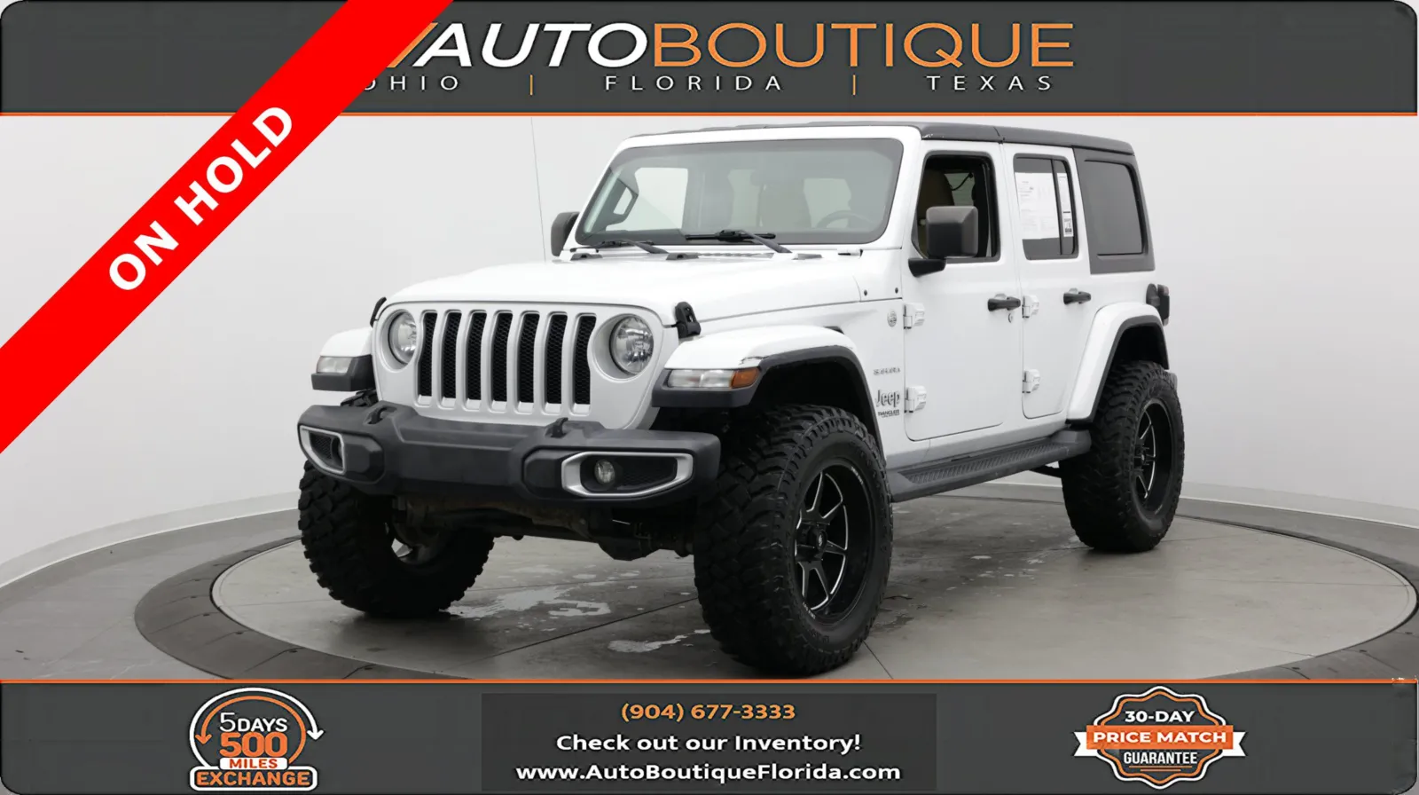 White 2020 Jeep Wrangler Unlimited Sahara for sale in Jacksonville, FL