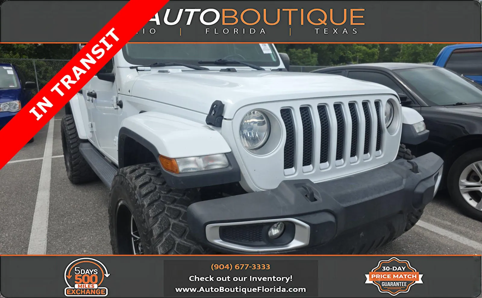White 2020 Jeep Wrangler Unlimited Sahara for sale in Jacksonville, FL