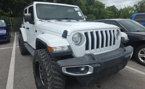 White 2020 Jeep Wrangler Unlimited Sahara for sale in Jacksonville, FL