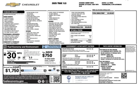 Photos of 2025 Chevrolet Trax LS for sale in Jacksonville, FL at Auto Boutique Florida