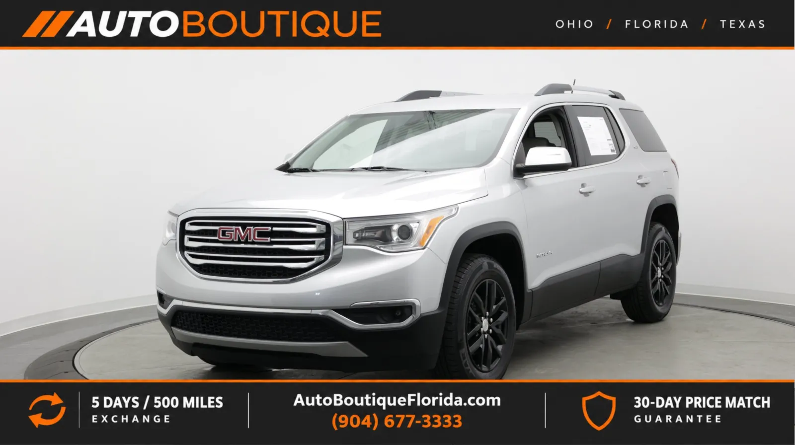 Silver 2019 GMC Acadia SLT for sale in Jacksonville, FL