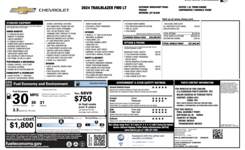 More photos of 2024 Chevrolet Trailblazer LT at Auto Boutique Florida, FL