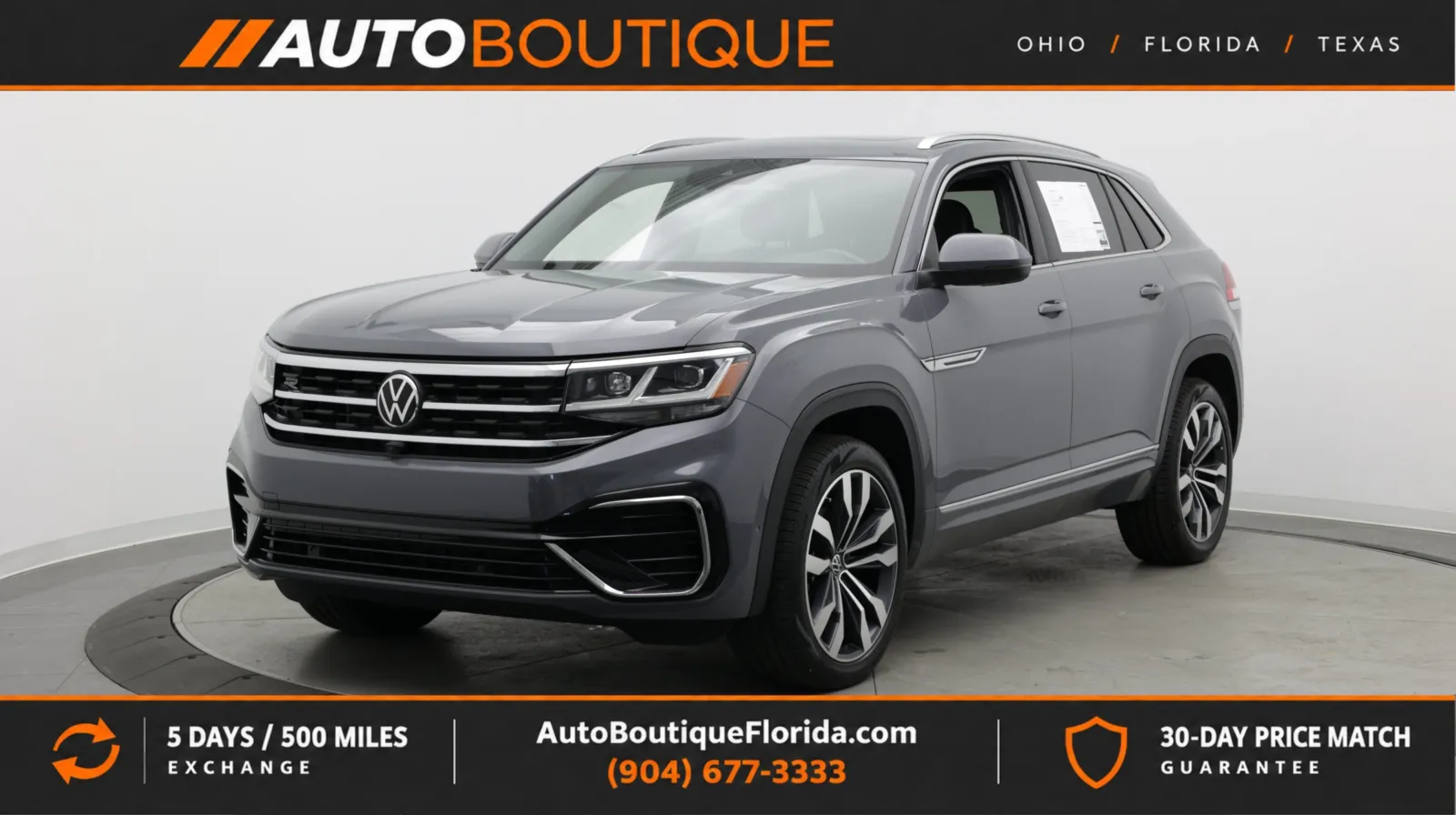Gray 2023 Volkswagen Atlas Cross Sport 3.6L V6 SEL Premium R-Line for sale in Jacksonville, FL
