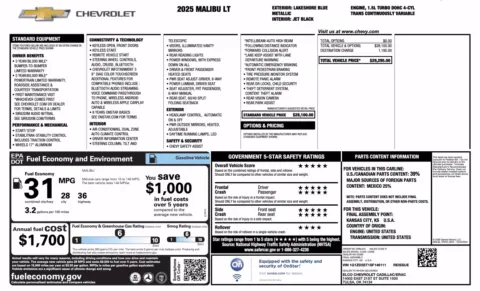 More photos of 2025 Chevrolet Malibu LT at Auto Boutique Florida, FL