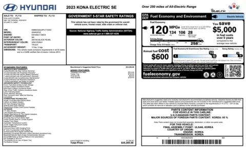 More photos of 2023 Hyundai Kona Electric SE at Auto Boutique Florida, FL