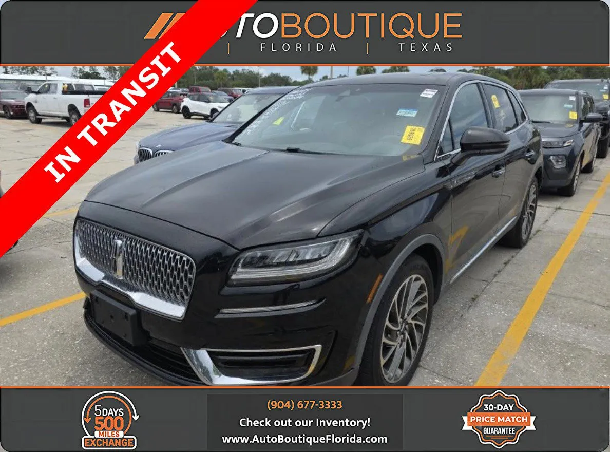 Black 2019 Lincoln Nautilus Reserve for sale in Jacksonville, FL