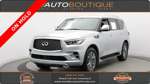 Silver 2021 INFINITI QX80 LUXE for sale in Jacksonville, FL