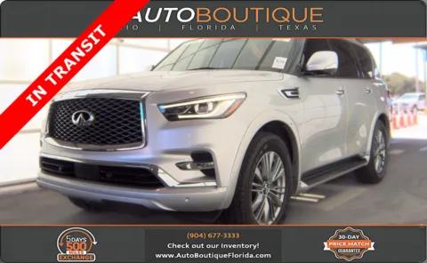 Silver 2021 INFINITI QX80 LUXE for sale in Jacksonville, FL