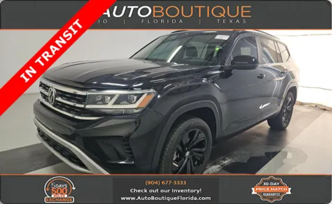 Black 2022 Volkswagen Atlas 3.6L V6 SE w/Technology for sale in Jacksonville, FL