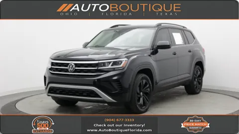 Black 2022 Volkswagen Atlas 3.6L V6 SE w/Technology for sale in Jacksonville, FL