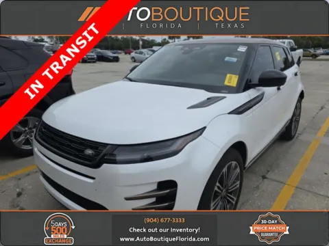 White 2024 Land Rover Range Rover Evoque Dynamic SE for sale in Jacksonville, FL
