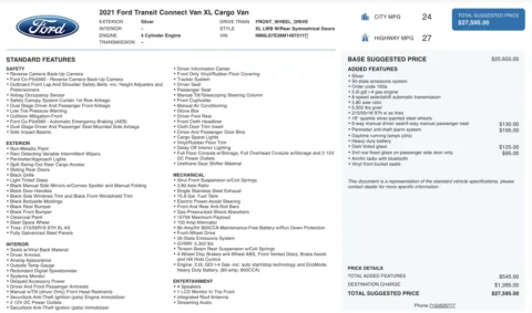 More photos of 2021 Ford Transit Connect Van XL at Auto Boutique Florida, FL