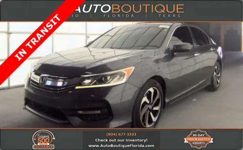 Black 2016 Honda Accord Sedan EX-L for sale in Jacksonville, FL