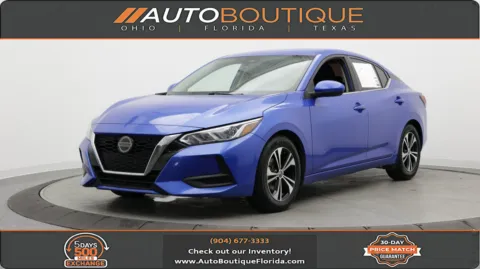 Blue 2021 Nissan Sentra SV for sale in Jacksonville, FL