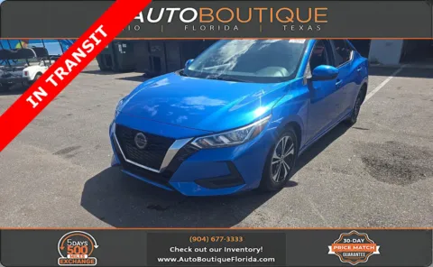 Blue 2021 Nissan Sentra SV for sale in Jacksonville, FL