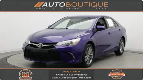 Blue 2015 Toyota Camry SE for sale in Jacksonville, FL