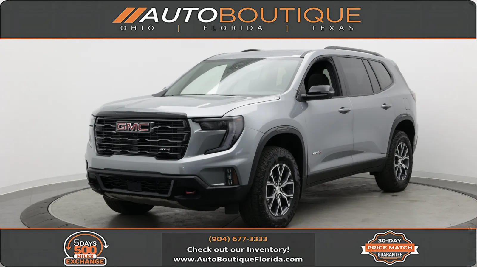 Gray 2025 GMC Acadia AWD AT4 for sale in Jacksonville, FL