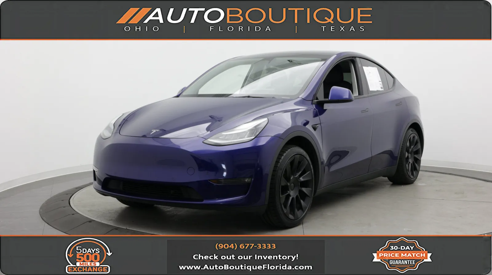 Used 2021 Tesla Model Y Standard Range with VIN 5YJYGAED6MF124720 for sale in Jacksonville, FL