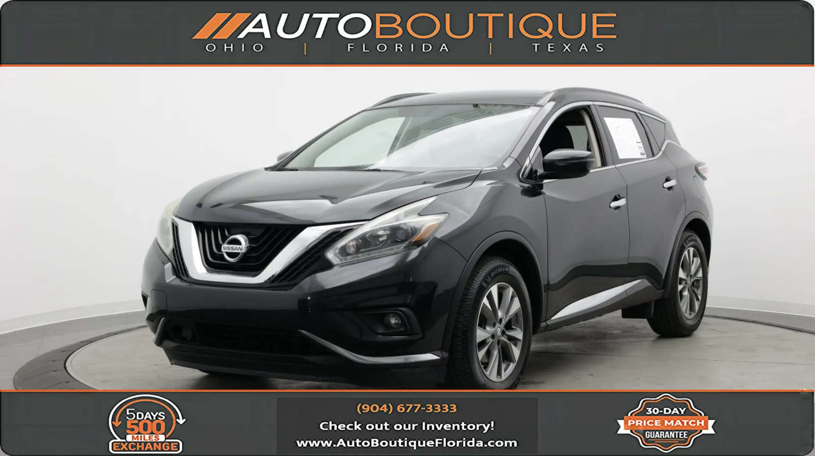 Black 2018 Nissan Murano SV for sale in Jacksonville, FL