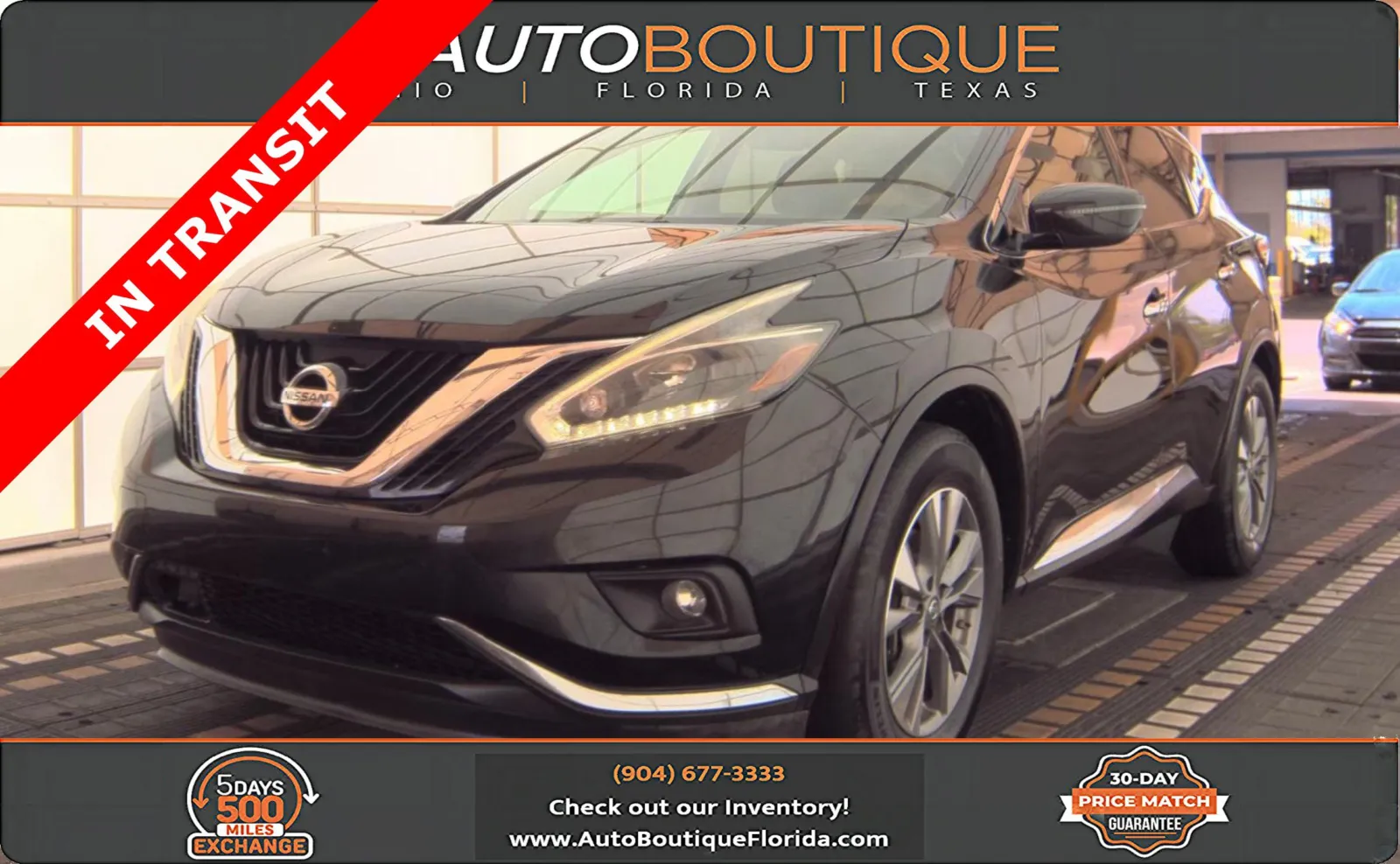 Black 2018 Nissan Murano SV for sale in Jacksonville, FL