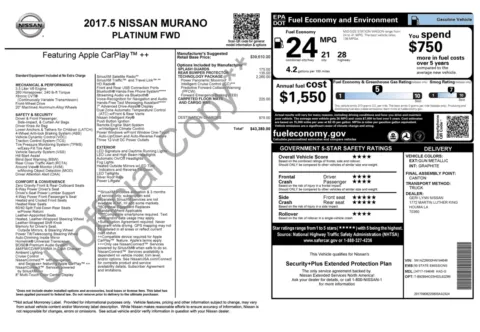 More photos of 2017 Nissan Murano Platinum at Auto Boutique Florida, FL