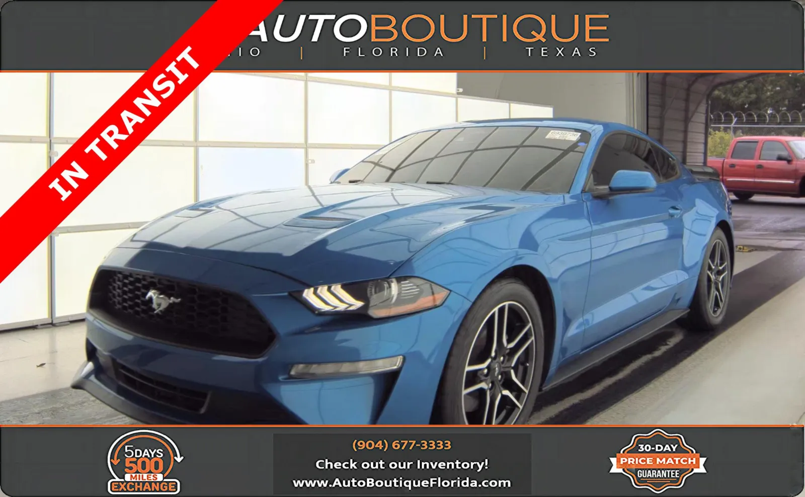 Blue 2021 Ford Mustang EcoBoost for sale in Jacksonville, FL