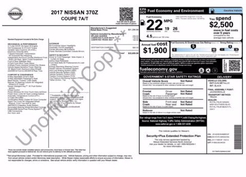 Photos of 2017 Nissan 370Z for sale in Jacksonville, FL at Auto Boutique Florida