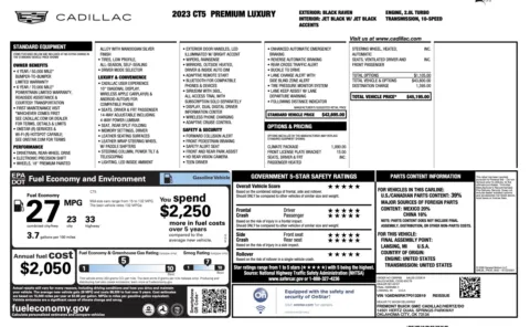 Photos of 2023 Cadillac CT5 Premium Luxury for sale in Jacksonville, FL at Auto Boutique Florida