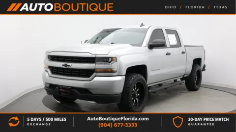 Silver 2018 Chevrolet Silverado 1500 Custom for sale in Jacksonville, FL