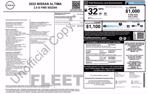 Photos of 2022 Nissan Altima 2.5 S for sale in Jacksonville, FL at Auto Boutique Florida