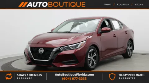 Red 2021 Nissan Sentra SV for sale in Jacksonville, FL