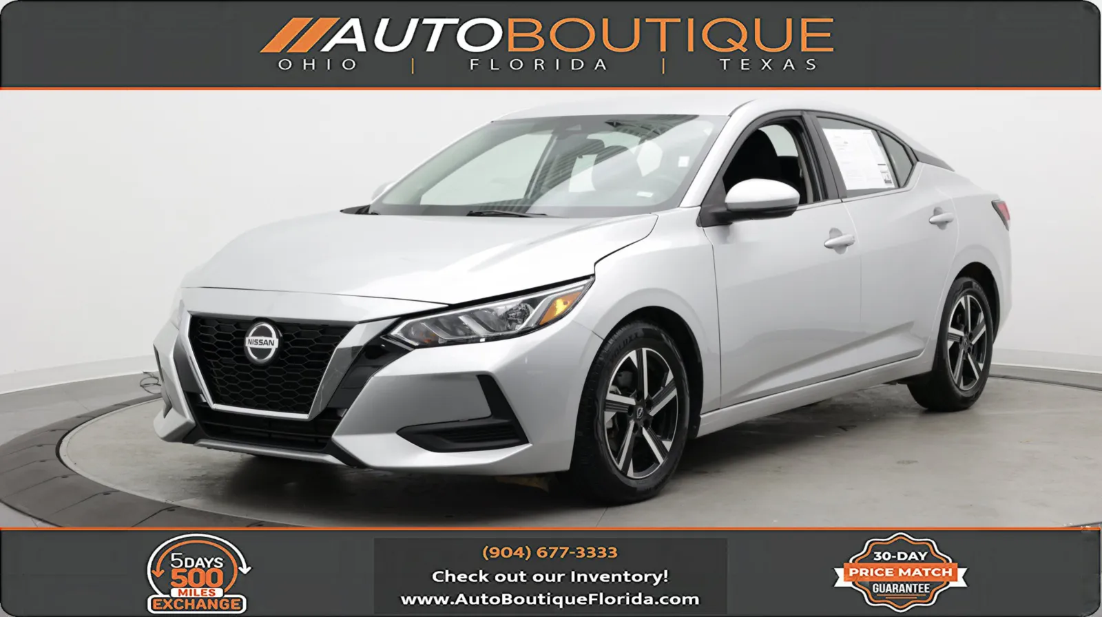 Silver 2021 Nissan Sentra SV for sale in Jacksonville, FL