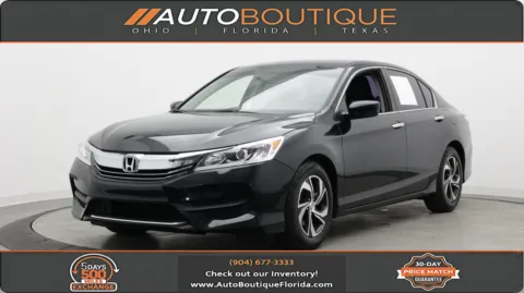 Black 2016 Honda Accord Sedan LX for sale in Jacksonville, FL