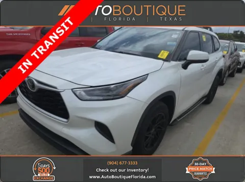 White 2021 Toyota Highlander L for sale in Jacksonville, FL