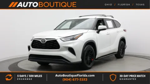 White 2021 Toyota Highlander L for sale in Jacksonville, FL