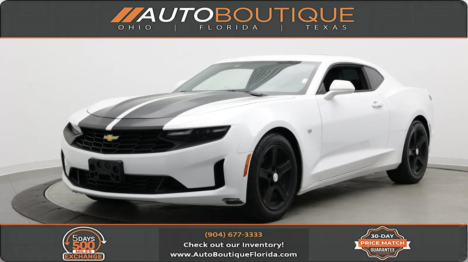 White 2019 Chevrolet Camaro 2LT for sale in Jacksonville, FL