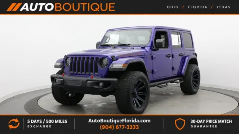 Blue 2020 Jeep Wrangler Unlimited Rubicon for sale in Jacksonville, FL