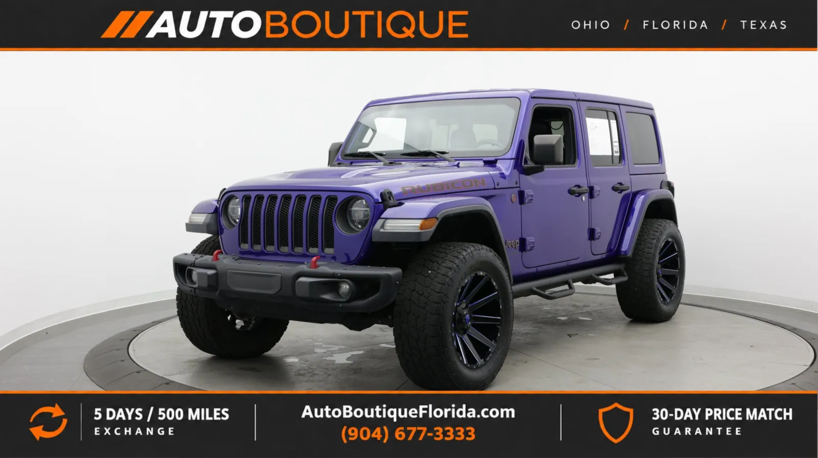 Blue 2020 Jeep Wrangler Unlimited Rubicon for sale in Jacksonville, FL
