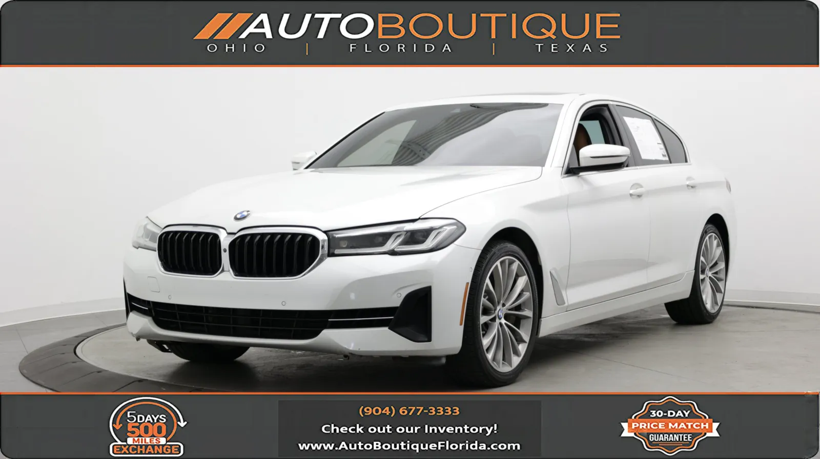 White 2021 BMW 5 Series 540i for sale in Jacksonville, FL