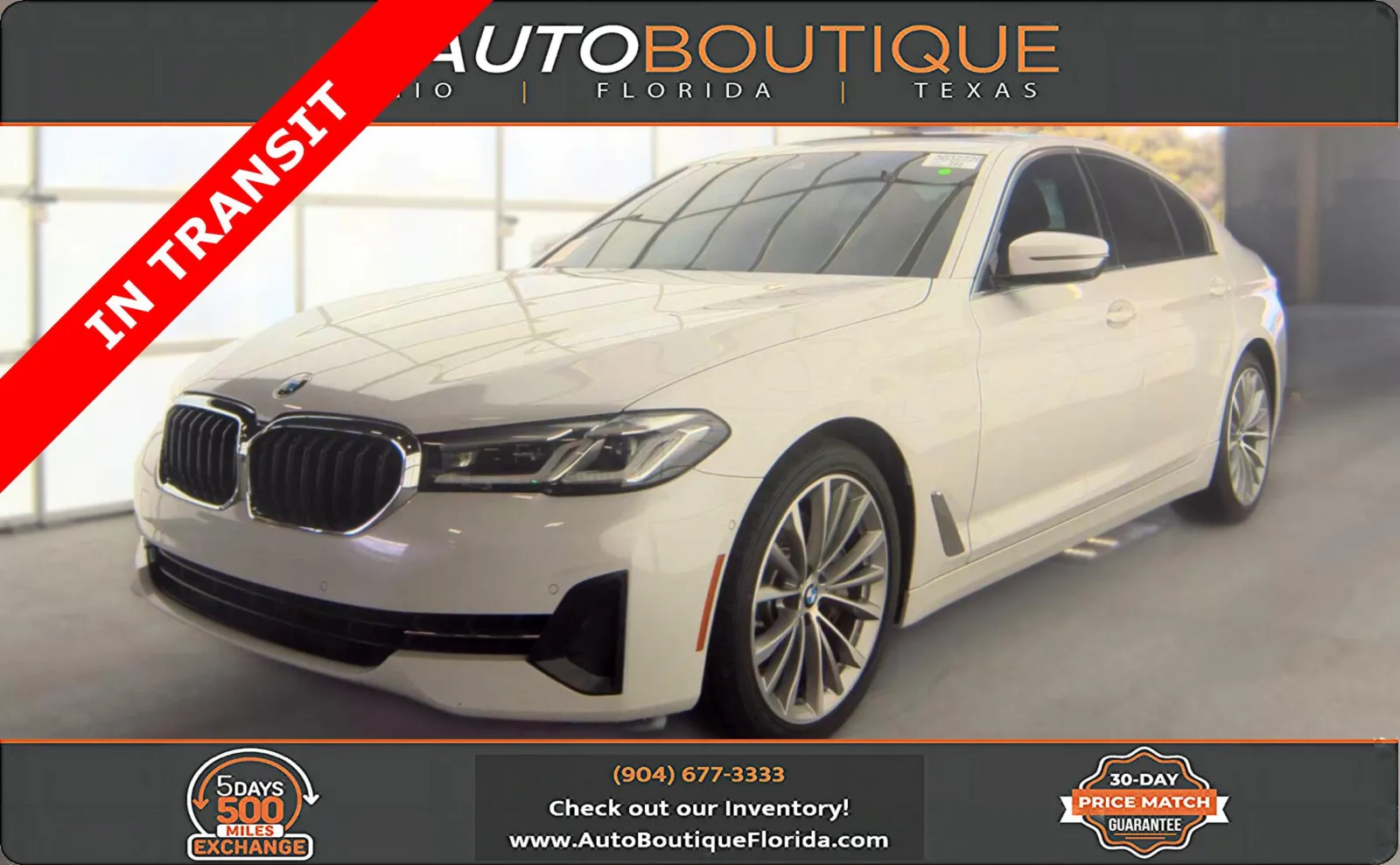 White 2021 BMW 5 Series 540i for sale in Jacksonville, FL