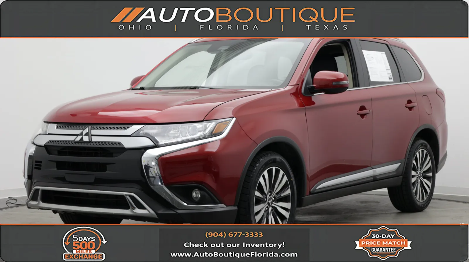 Red 2020 Mitsubishi Outlander SEL for sale in Jacksonville, FL