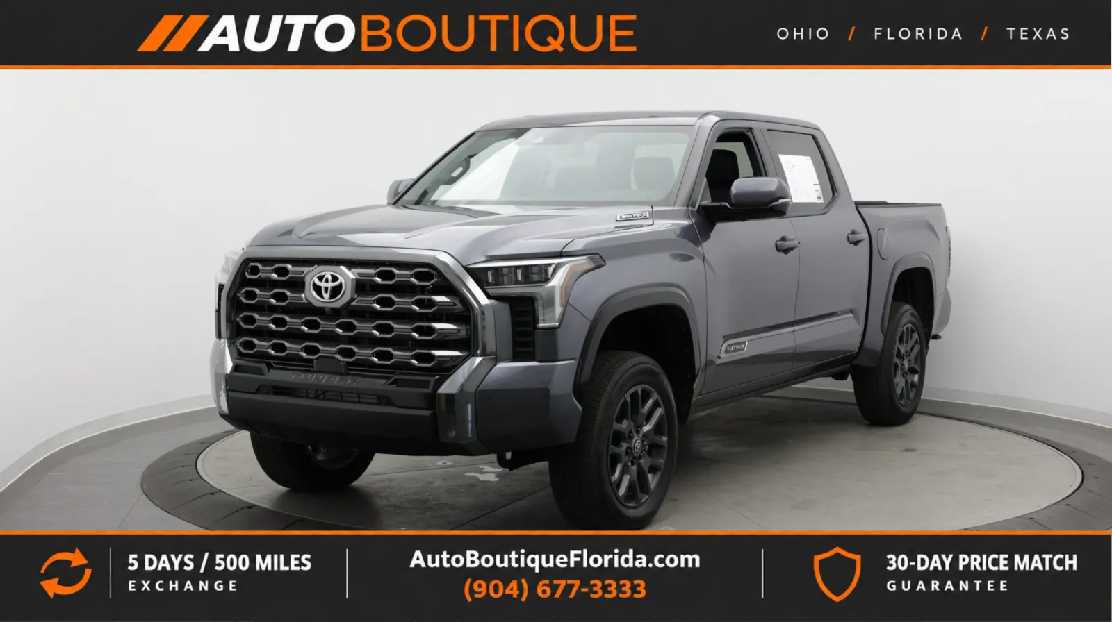Gray 2025 Toyota Tundra Platinum Hybrid for sale in Jacksonville, FL