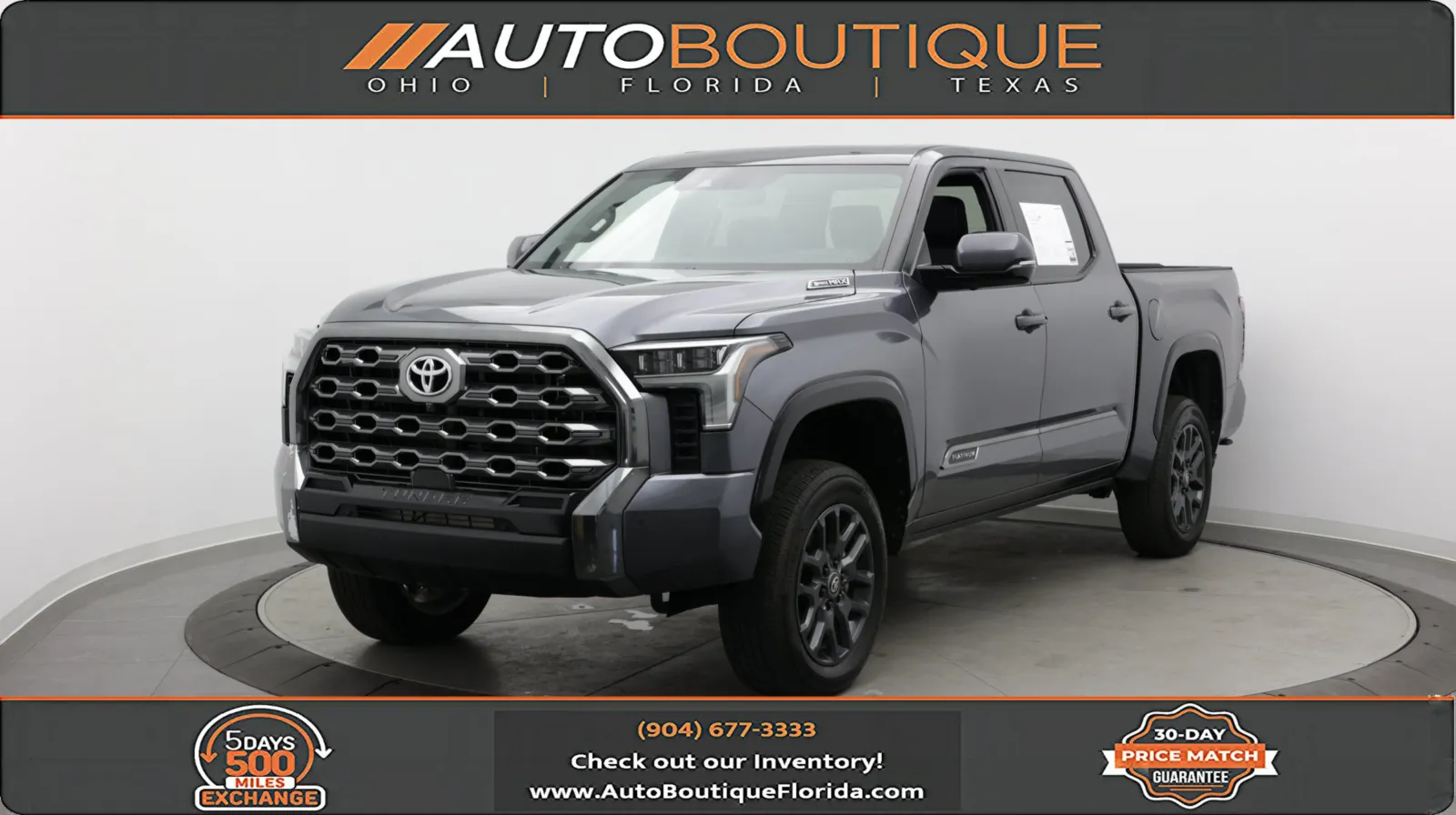 Gray 2025 Toyota Tundra Platinum Hybrid for sale in Jacksonville, FL