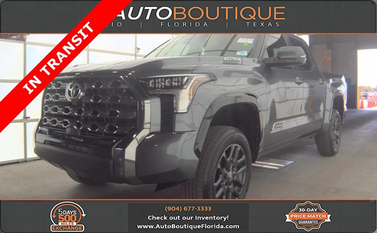 Gray 2025 Toyota Tundra Platinum Hybrid for sale in Jacksonville, FL