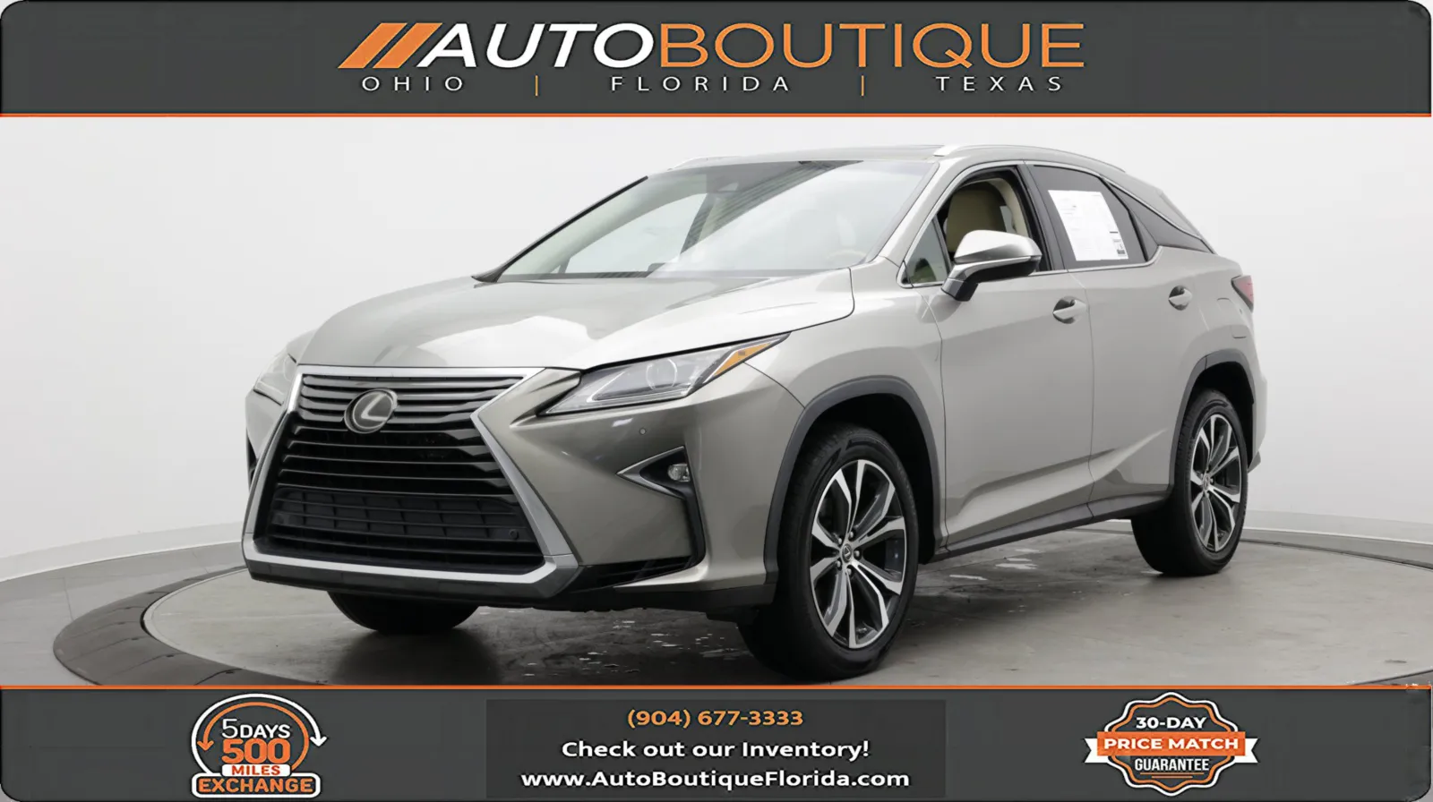 Silver 2018 Lexus RX 350 for sale in Jacksonville, FL