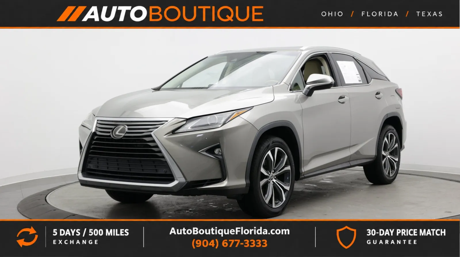 Silver 2018 Lexus RX 350 for sale in Jacksonville, FL
